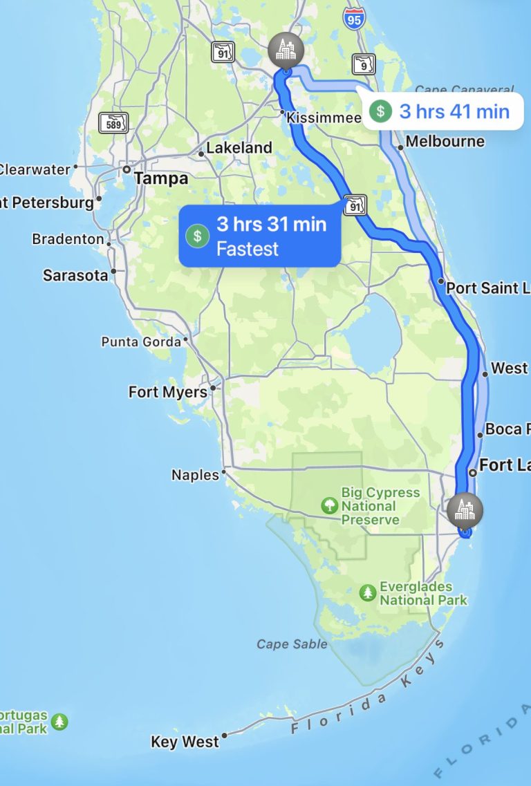 Miami to Orlando, Road Trip.